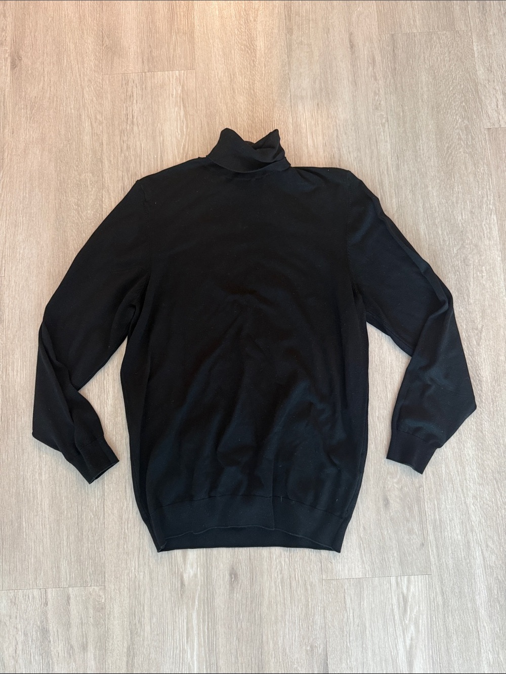 Zara Black Turtleneck Sweater Shirt Medium